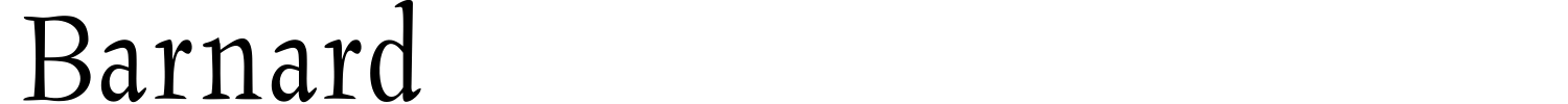 Barnard Font preview