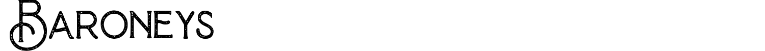 Baroneys Font preview