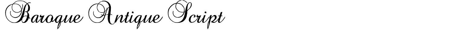 Baroque Antique Script Font preview
