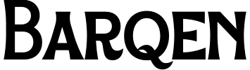 Barqen Font preview