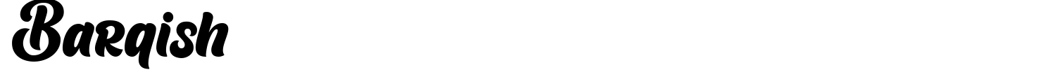 Barqish Font preview