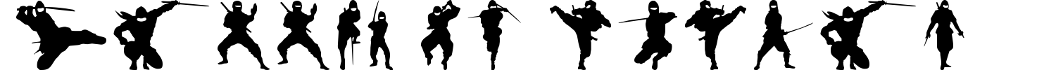 Barrel Of Ninjas Font preview