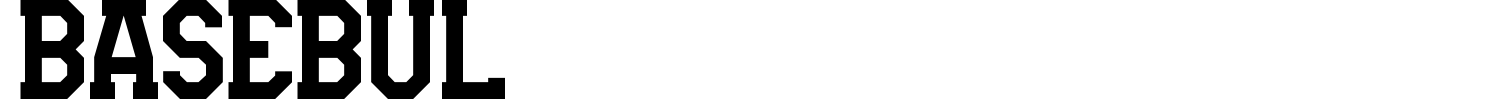 Basebul Font preview
