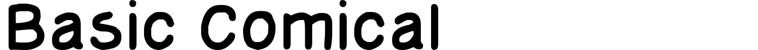 Basic Comical Font preview