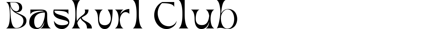 Baskvrl Club Font preview