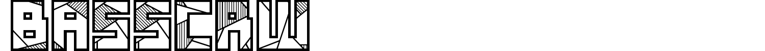 Basscrw Font preview