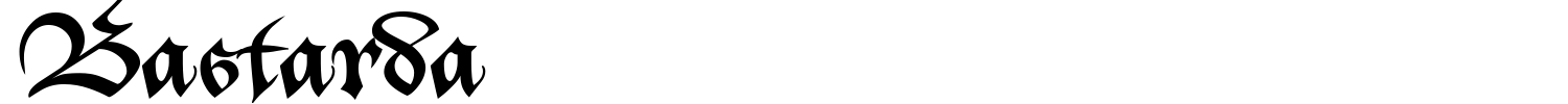 Bastarda Font preview