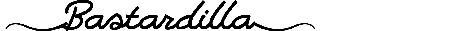 Bastardilla Font preview