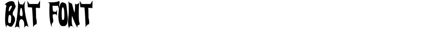 Bat Font Font preview