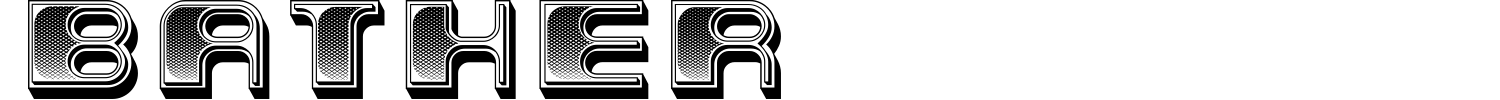 Bather Font preview