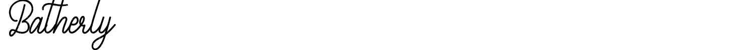 Batherly Font preview