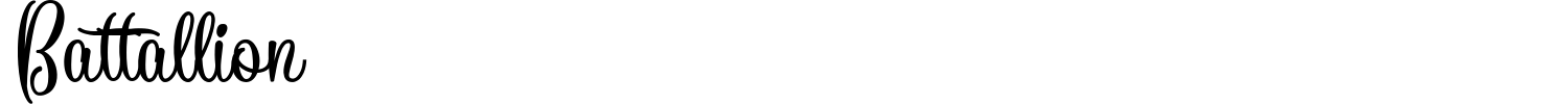 Battallion Font preview