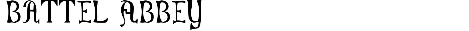 Battel Abbey Font preview