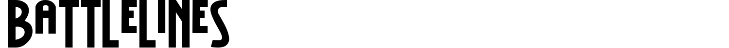 Battlelines Font preview
