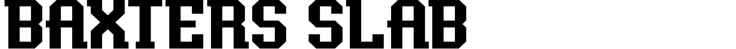 Baxters Slab Font preview