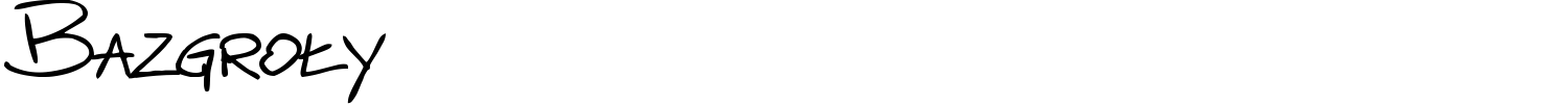 Bazgroły Font preview