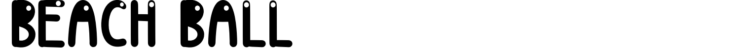 Beach Ball Font preview