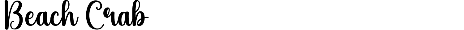 Beach Crab Font preview