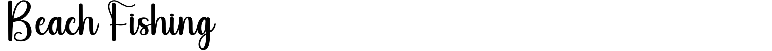 Beach Fishing Font preview
