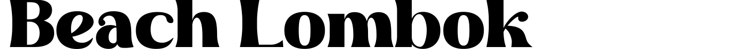 Beach Lombok Font preview