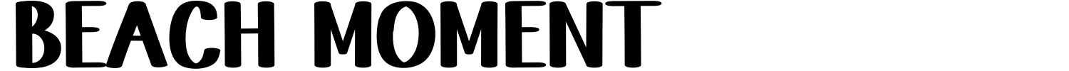 Beach Moment Font preview