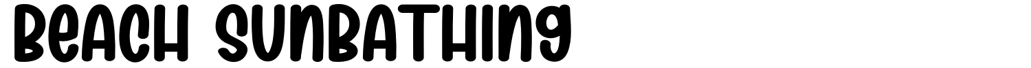 Beach Sunbathing Font preview