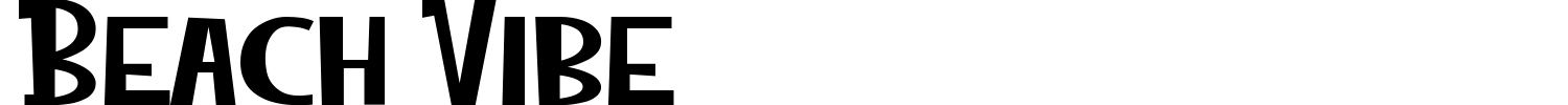 Beach Vibe Font preview
