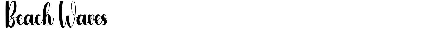 Beach Waves Font preview