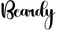 Beardy Font preview