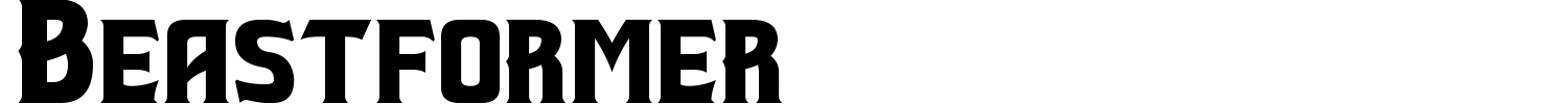 Beastformer Font preview