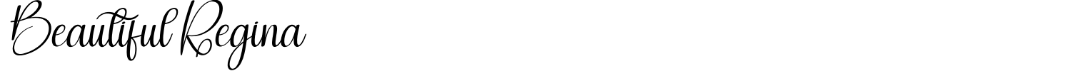 Beautiful Regina Font preview