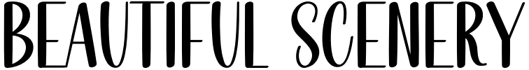 Beautiful Scenery Font preview