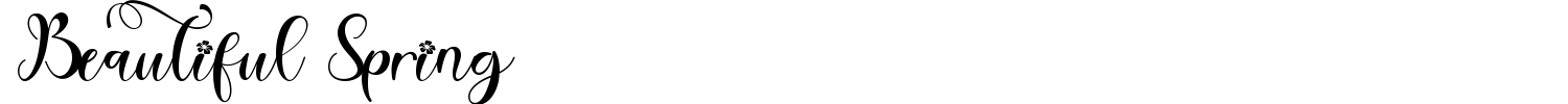 Beautiful Spring Font preview