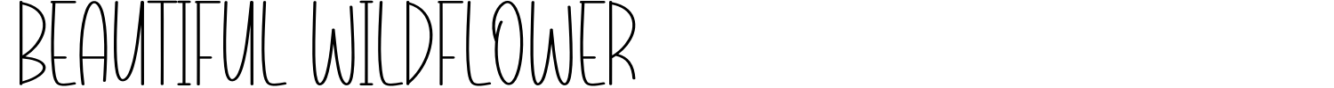 Beautiful Wildflower Font preview