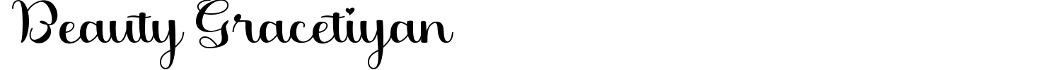 Beauty Gracetiyan Font preview