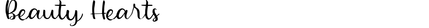 Beauty Hearts Font preview
