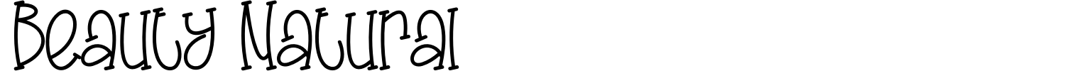 Beauty Natural Font preview
