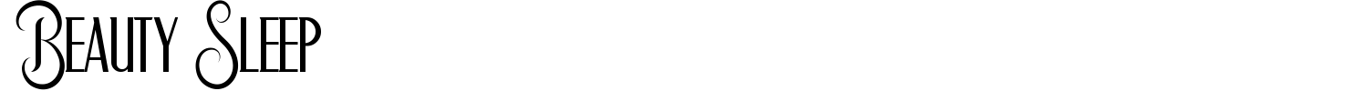 Beauty Sleep Font preview