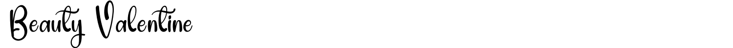 Beauty Valentine Font preview