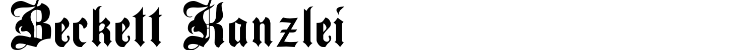 Beckett Kanzlei Font preview
