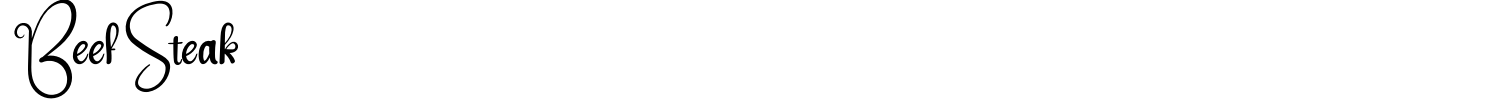 Beef Steak Font preview