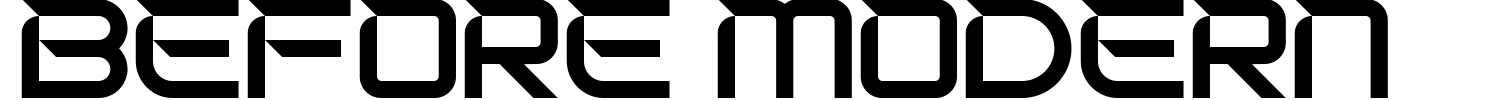 Before Modern Font preview