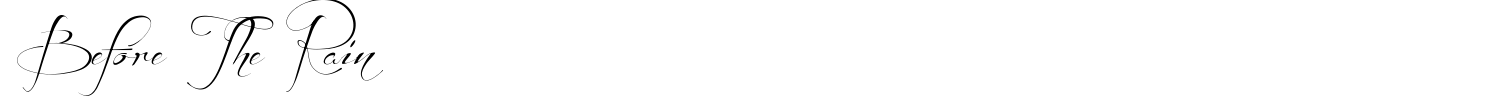 Before The Rain Font preview