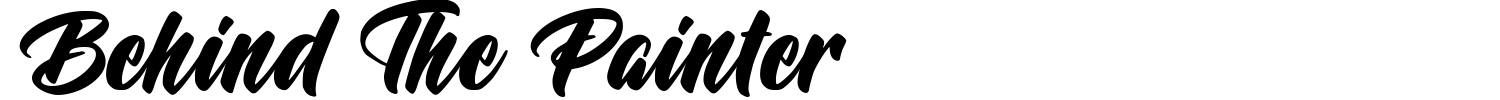 Behind The Painter Font preview