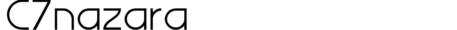 C7nazara Font preview