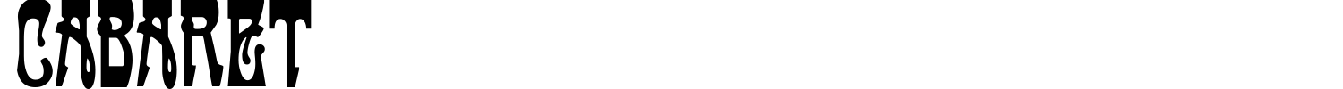 Cabaret Font preview