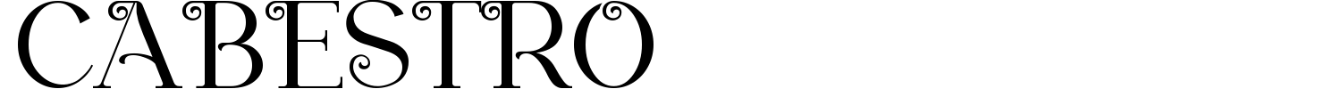 Cabestro Font preview