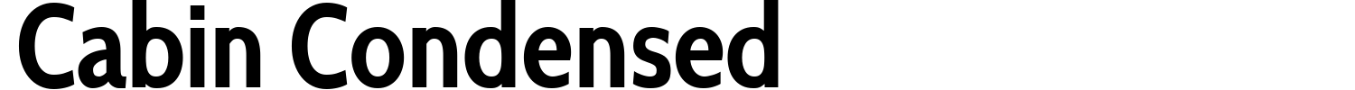 Cabin Condensed Font preview