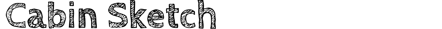 Cabin Sketch Font preview
