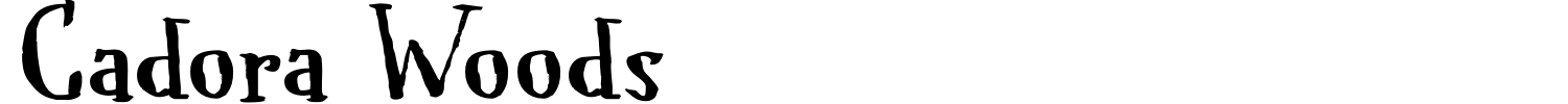 Cadora Woods Font preview